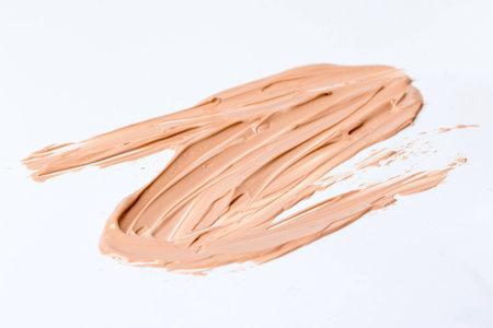 Cosmetic Liquid Foundation on white backgroundの写真素材