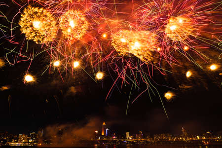 a night sky full of fireworks