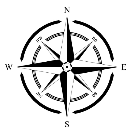 compass rose marine navigation isolated background vector epsのイラスト素材