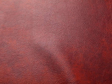 Genuine dark red cattle leather texture background. Macro photoの写真素材