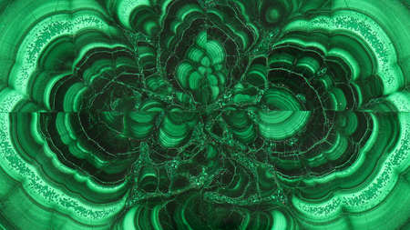 Malachite green mineral gemstone texture and background. Amazing polished natural slab of green...