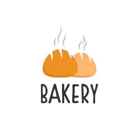 Bakery shop logo modern style for use bread house, loaf store, food market, cafe, restaurant etc. Vector Illustrationのイラスト素材