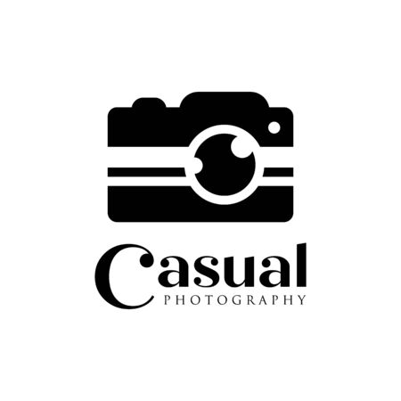 casual camera photography logo icon vector templateのイラスト素材