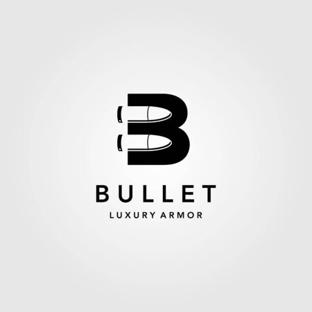 bullet logo creative letter b vector icon illustrationのイラスト素材