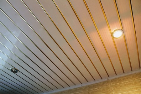 Suspended panel ceilings which is ideal for kitchen or bathroom.