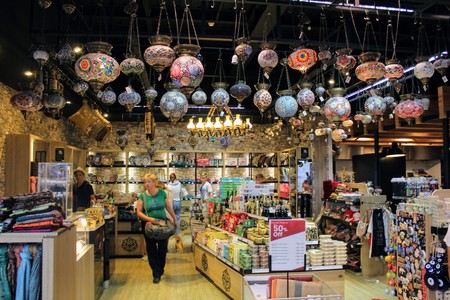 Duty Free Store at Antalya Airport - July 2017.のeditorial素材