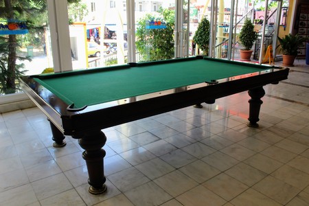 Billiard table in Kleopatra Beach Hotel (Alanya, Turkey).