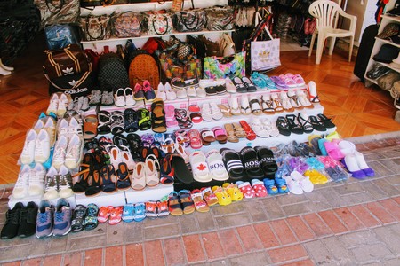 A small shop on the first floor of the building is typical for street trade in Turkey (Alanya, Turkey) in July, 2017.のeditorial素材