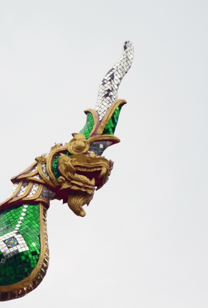 Head Serpent on Roofの写真素材