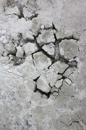 Drought. Cracked white clay without water on lake Saldaの写真素材