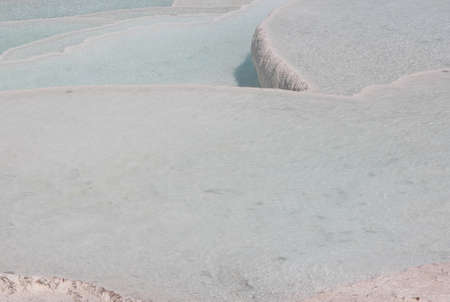 the background image of the topography of the Pamukkale travertinesの写真素材