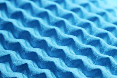 Paper zigzag texture in blueの写真素材