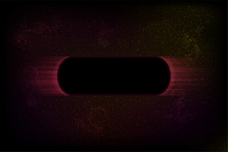 Starry background with black frame and pink raysのイラスト素材