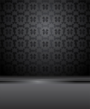 Abstract background with grey pattern with butterfliesのイラスト素材