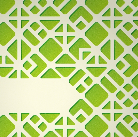 Abstract background with green geometric patternのイラスト素材