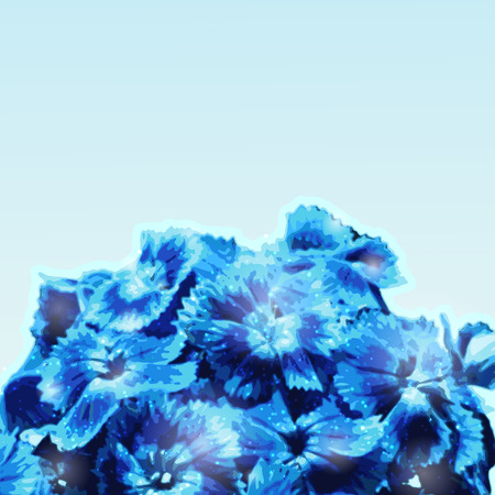 Background with blue flowers bouquetのイラスト素材