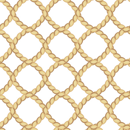 Seamless pattern with ropes on white backgroundのイラスト素材