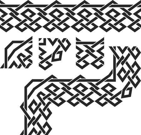 Geometric borderのイラスト素材