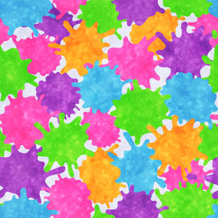 Seamless pattern with watercolor paint splashesのイラスト素材