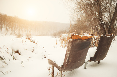 Old chairsの写真素材