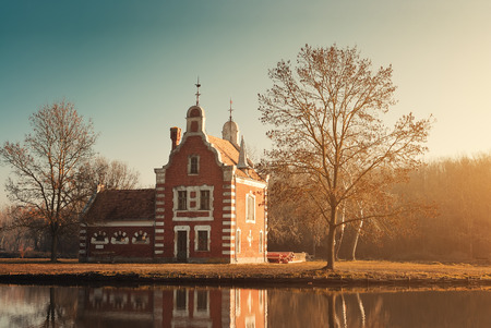 Chapel in the parkの写真素材