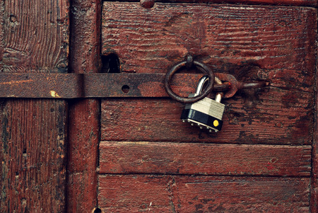 Locked doorの写真素材