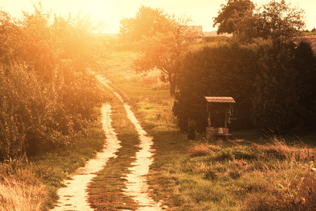 Country roadの写真素材