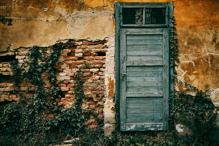 Old grunge doorの写真素材