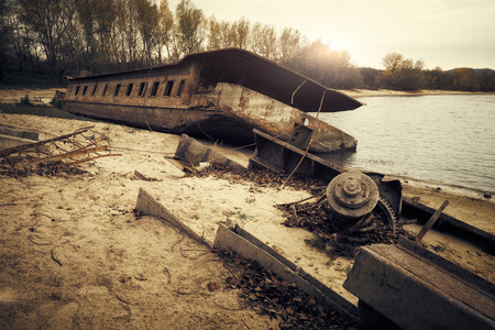 Abandoned Shipwreckの写真素材
