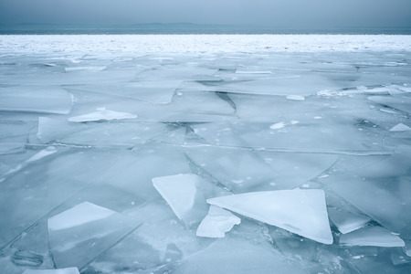 Frozen lakeの写真素材