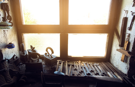 Tranditional smithy workshop tools