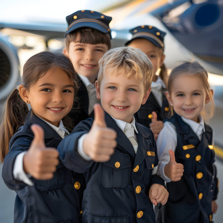 Group of children doing their dream job as Pharmacists at the Pharmacy. Concept of Creativity, Happiness, Dream come true and Teamwork.の素材
