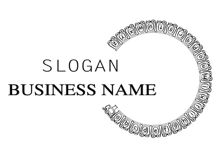 Alphabet train logo icon vector illustrationのイラスト素材