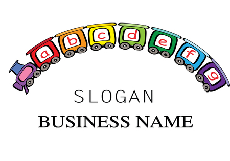 Alphabet train iconのイラスト素材