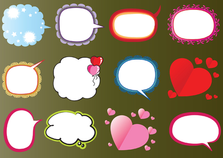 Speech bubble set.のイラスト素材