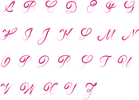 alphabet A to Z On white, Vector illustration.のイラスト素材