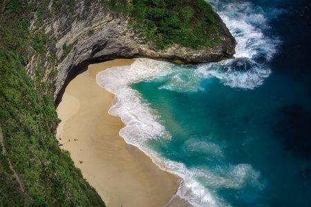 Fairy Beach, Nusa Penida, a delightful viewの写真素材