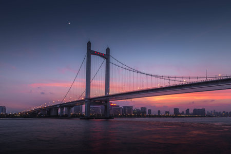 The Fuzhou Gushan Bridgeの写真素材