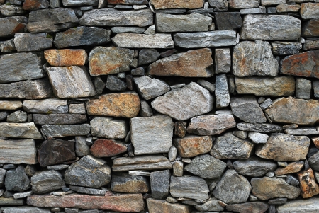Dry stone wallの写真素材