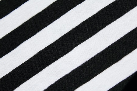 Fabric black-and-white stripsの写真素材
