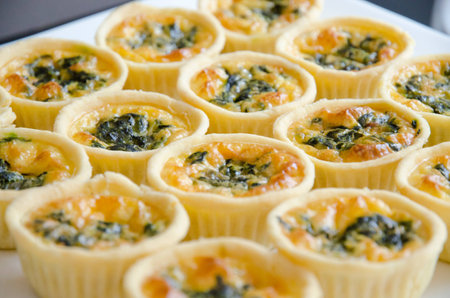 Fresh Baked Spinach and Cheese Quiche Pie