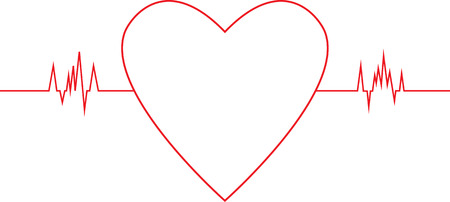 Heart Rate Graphのイラスト素材