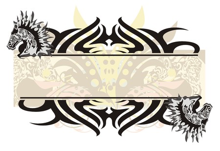 Horse frameのイラスト素材