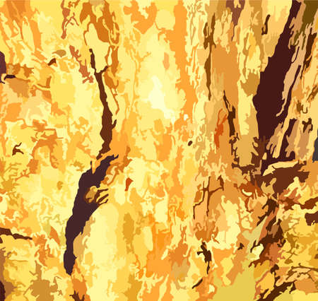Wood texture in golden tones for prints or textiles. Bright grungy wood structure for backgrounds and textures, fabric products, wallpaper, covers, camouflage uniform, cards, etc.のイラスト素材