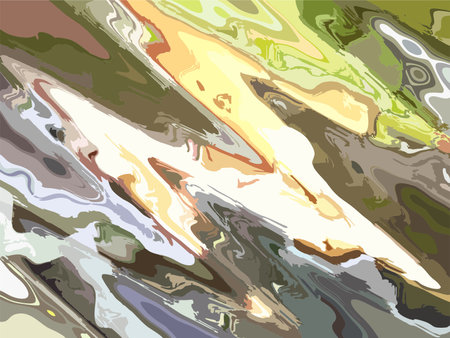 Abstract yellow-green-blue-brown camouflage background. Striped background for business concepts, scrapbooking, prints, wallpapers, covers, fashion trends, textiles, textures, etc.のイラスト素材