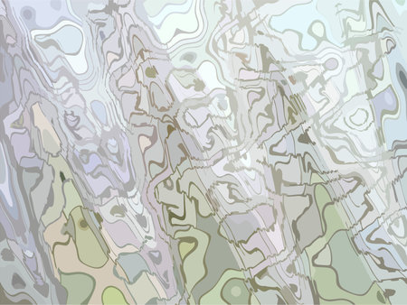 Textural wavy backdrop in light blue-green tonality for fabrics or prints. Intertwined background in gray-blue tones for wallpaper, covers, business concepts, fashion, scrapbookingのイラスト素材