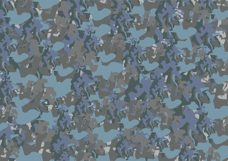 Camouflage backdrop in gray-blue tonality for fabrics or prints. Textured background for fashion, business concepts, covers, scrapbooking, interior solutions, texturesのイラスト素材
