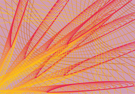 Bright linear backdrop for interiors or posters. Futuristic backdrop for business concepts, textiles, prints, covers, wallpaper, backgrounds, textures, scrapbooking, tiles, fabricsのイラスト素材