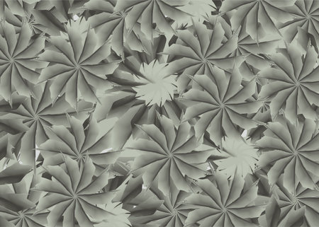 Tropical motifs in cold tonality for textiles or fabrics. Hawaiian flowers for business concepts, covers, interiors, backgrounds, textures, scrapbooking, prints, tiles, fashionのイラスト素材