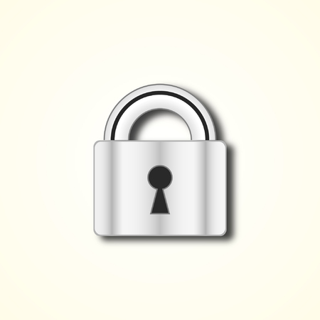 Silver lockのイラスト素材